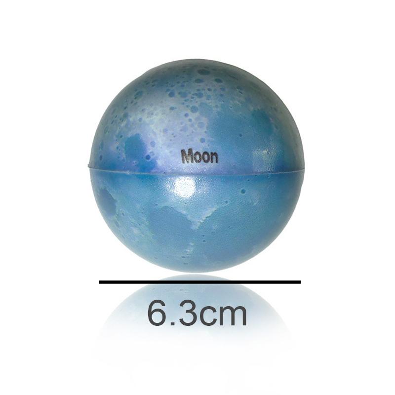 Children'S Eight Star Pinball Toy Moon Star Sponge Elastic Pinching Stress Relieving Toy Printed Planet Education Teaching Tool