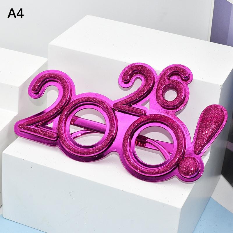 2026 Číslo Brýle Šťastný Rok Brýle Diamantové Třpytivé Sluneční brýle Cosplay Rekvizita Vánoční Párty Dekorace Zábavné Brýle