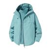 Unisex Outdoor Hiking Jacket With Removable Hood Windproof Breathable Waterproof Shell Winter Trekking Mountaineering