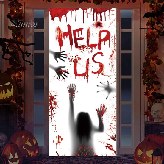 Clear Halloween Window Clings Blood Stickers, Patterns Waterproof And Scratch-Resistant PVC Decals, Removable Stickers for Home Living Room