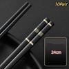 10 Pairs Chinese Chopsticks High Temperature Resistant And Simple Reusable Chop Sticks Kitchen Tableware Tool Accessories