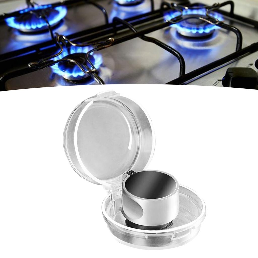Gas Stove Knob Cover Protective Stylish Look Easy To Clean Clear View Stove Safety Knob Cover for Home Kitchen