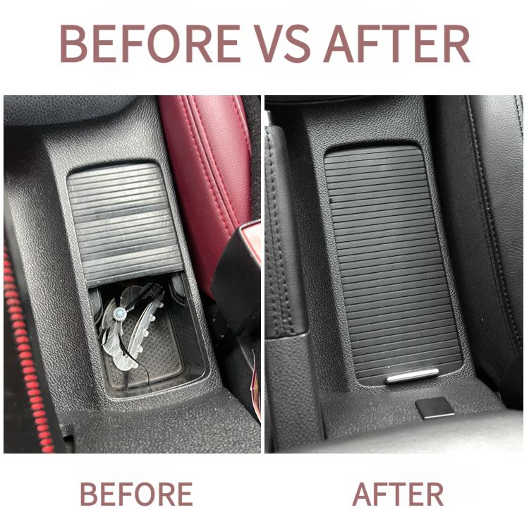 5KD862531 Pokrywa konsoli środkowej, Zasłona na uchwyt na kubki konsoli środkowej dla VW Golf MK5 MK6 Jetta 6 5 EOS Scirocco Zasuwana zasłona na uchwyt na kubki