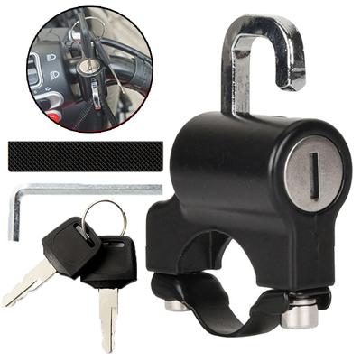 Trava de capacete de motocicleta para bicicleta antirroubo, trava de segurança para scooter elétrica, fácil de instalar, equipamentos de ciclismo, moto