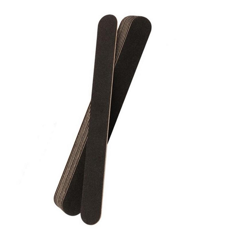 10Pcs Home Beauty Salon Double-Sided Disposable Nail File Emery Shaping Board