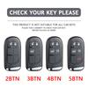 Abs Carbon Fiber Car Key Cover Case Fob For Jeep Renegade Compass Grand Cherokee For Chrysler 300C Wrangler Accessories