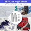 Ice Auger Blades 28340 for Eskimo Quantum 8 Inch Hand Ice Augers Blades (with Bolts Nuts