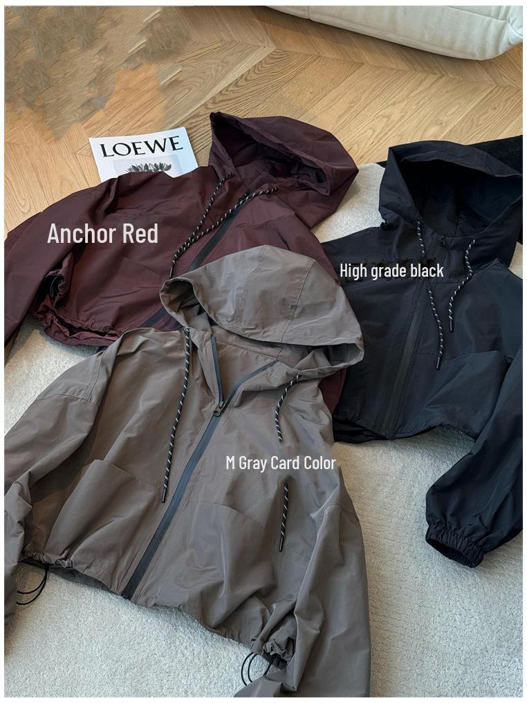 Women's Western-Style Hooded Assault Jacket - 2024 Autumn Casual Short Outerwear