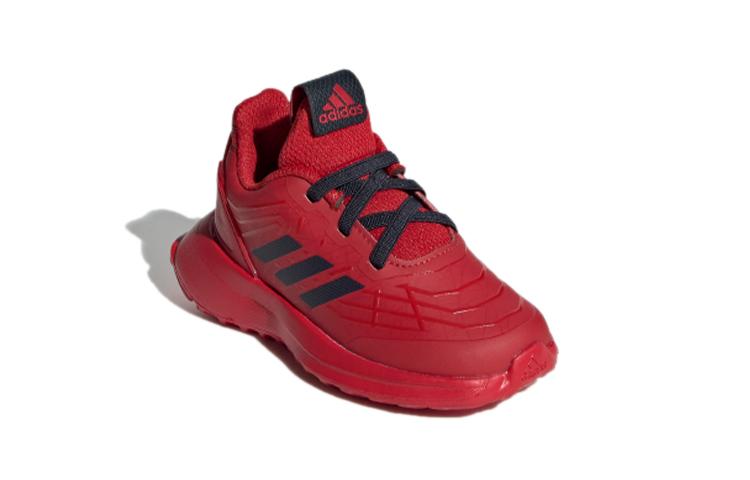 adidas Run ''Spider Man'' El I Synthetic Leather Abrasion Resistant Low Top Toddler Shoes Red Infant And Toddler G27556