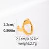 1Pcs Lady stainless steel open-ended ring, extravagant accessory ring, hollow finger ring
