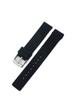 CASSIS Silicone Watch Strap, Fully Waterproof, TROYES, 18mm, Black, with Replacement Tool, U0100465019018