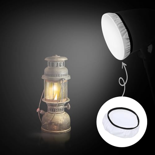 7"/18cm Light Diffuser Soft Diffuser Lamp Cover White Lamp Screen Diffuser Excellent for Studio Strobe Reflectors Video Recording 4 Pieces