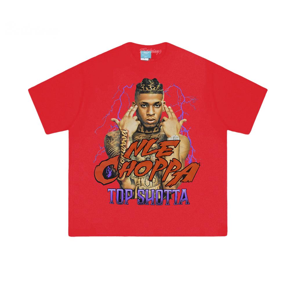 Top Shotta T-SHIRT Hip Hop Nle The Great Same As Website T SHIRT 100% Cotton Tee-shirt Summer Cotton T Shirt