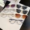 2024 Cat-Eye Metal Sunglasses: High-End, UV-Protective, Slimming Concave Shape for Women