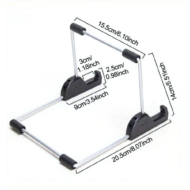 Space Saving Aluminum Tablet Stand Foldable Adjustable Tablet Holder For Home Office Travel Study Work and Travel Use