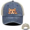 Lovely Cat Snapback Baseball Hat Cute Animals Hats For Woman Breathable Unisex Adjustable Baseball Cap Perfect For Street Style