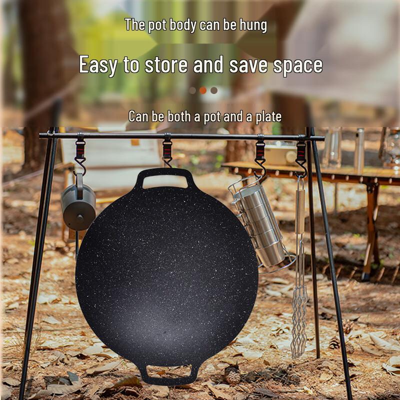 36CM Gjutjärn Non-Stick Grillpanna