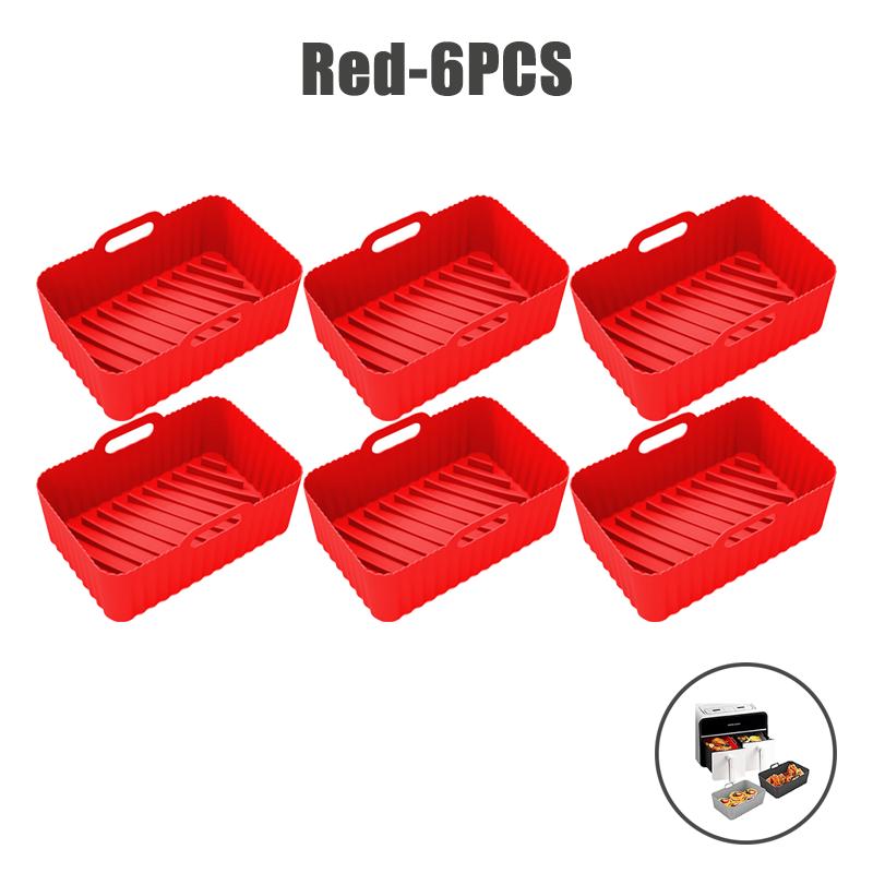 Food Grade Air Fryer Silicone Liners for Ninja Dual Air Fryer Non-Stick Air Fryer Basket Accessories for Ninja