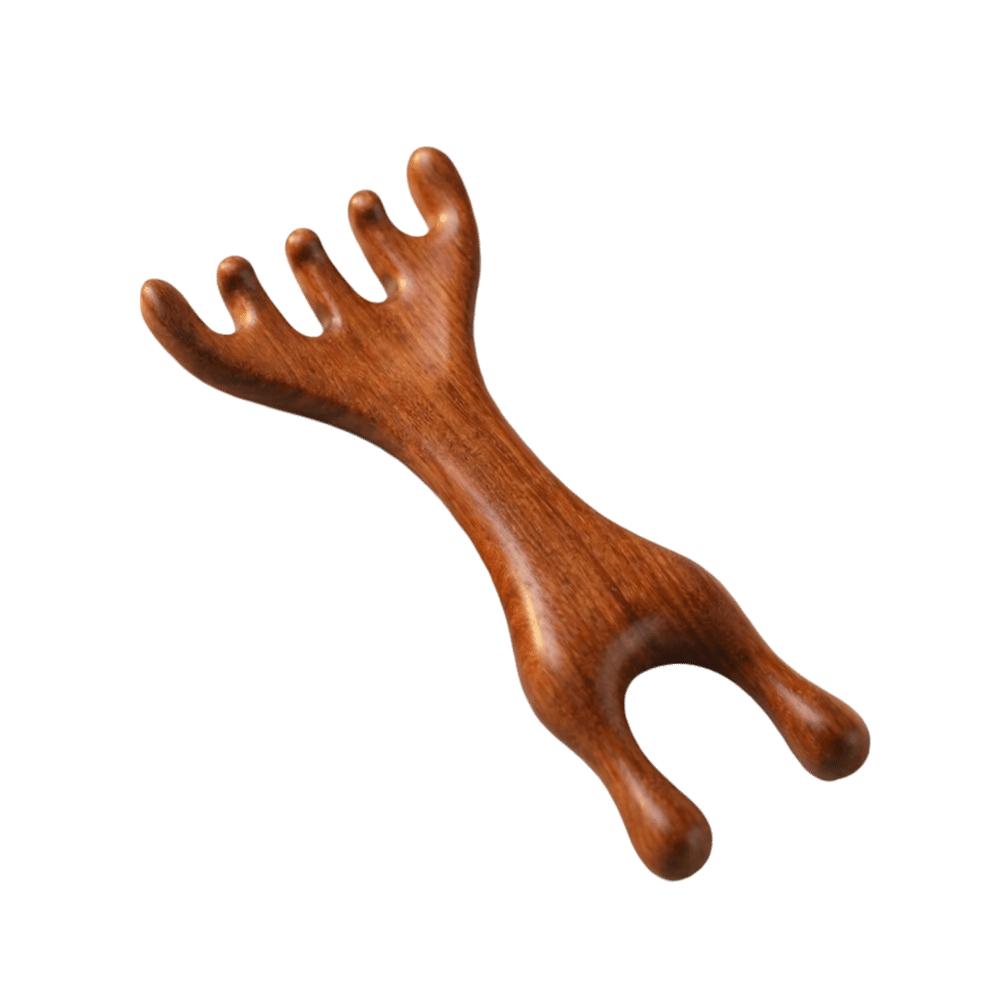 Unblock Meridians Wooden Massage Comb Scraping Hair Comb Meridian Massage Comb Face Wooden Comb