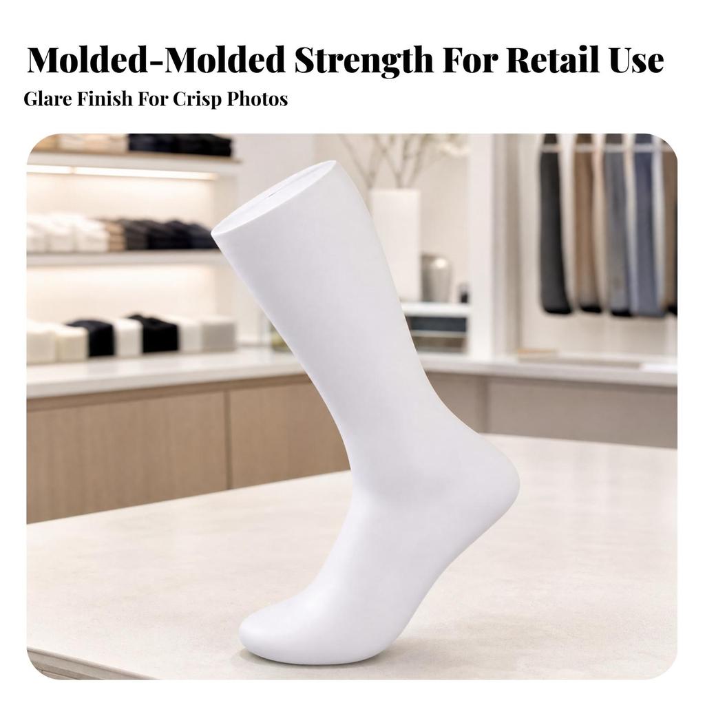 Sock Display Mannequin Sturdy Photography Prop Versatile for Retail Counters