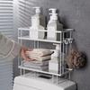 1pcs Bathroom Over The Toilet Storage Shelf Bathroom Storage Organizer with Toilet Paper Holder Toilet Top Shelf Space Saver