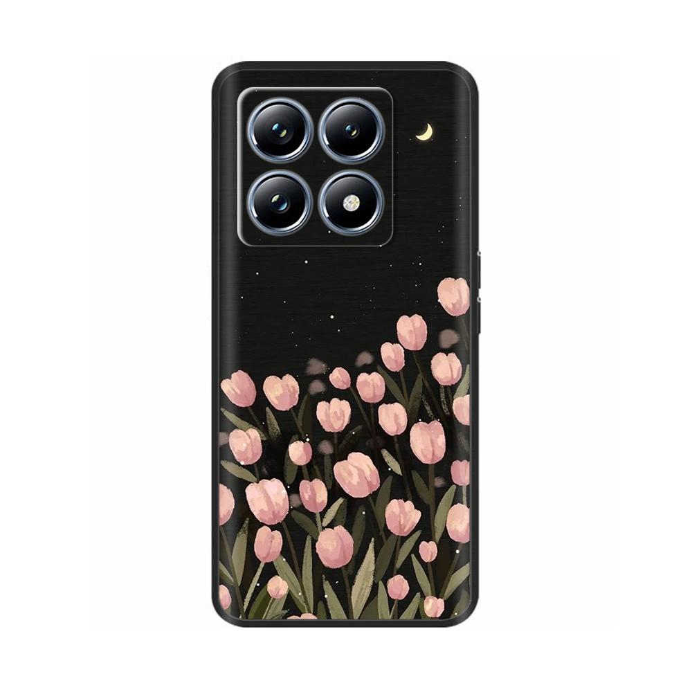 For Xiaomi Mi 14T Pro Case Soft Liquid Silicone Protection Back Cover for Xiaomi 14T Pro Mi14T 5G Cases Painted Cartoon Fundas