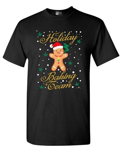 Holiday Baking Team Gingerbread Christmas Holidays Funny Adult DT T-Shirt Tee Unisex T-Shirt S