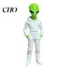 Statua di Figura Alieno con Cappuccio che Indossa Felpa con Cappuccio, Statuetta Verde Stampata in 3D, Scultura da Collezione, Decorazione Desktop Sci-Fi Regalo per Appassionati E-sport