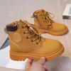 Spring and Autumn Children's Martin Boots Boys' Boots Girls' Non-slip Single Shoes Autumn and Winter Fleece Thickened Snow Boots Winter