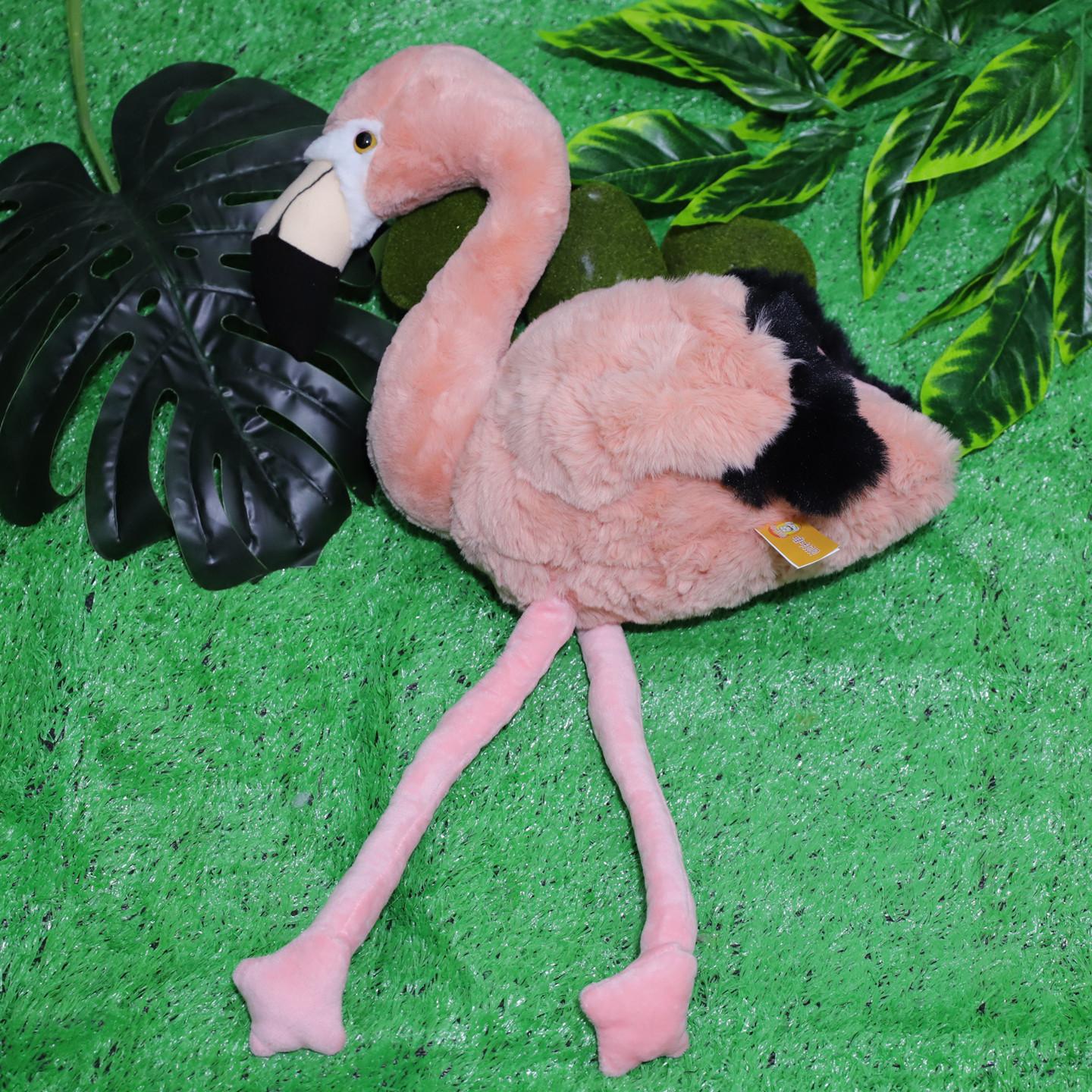Realistische Flamingo Pluche Speelgoed Zacht Gevuld Dierentuinvogel Poppen Verschillende Maten Verjaardagscadeau Huisdecoratie Feest Bureau Ornament 26cm