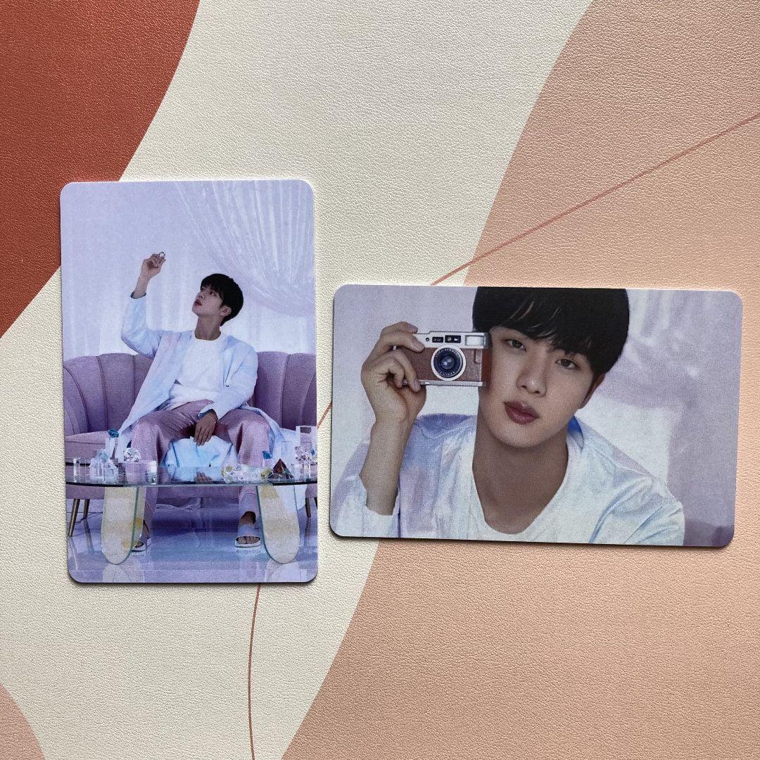 

[USED] BTS Bangtan Boys Jin BE Unreleased Lucky Draw Trading Cards (2 pieces)