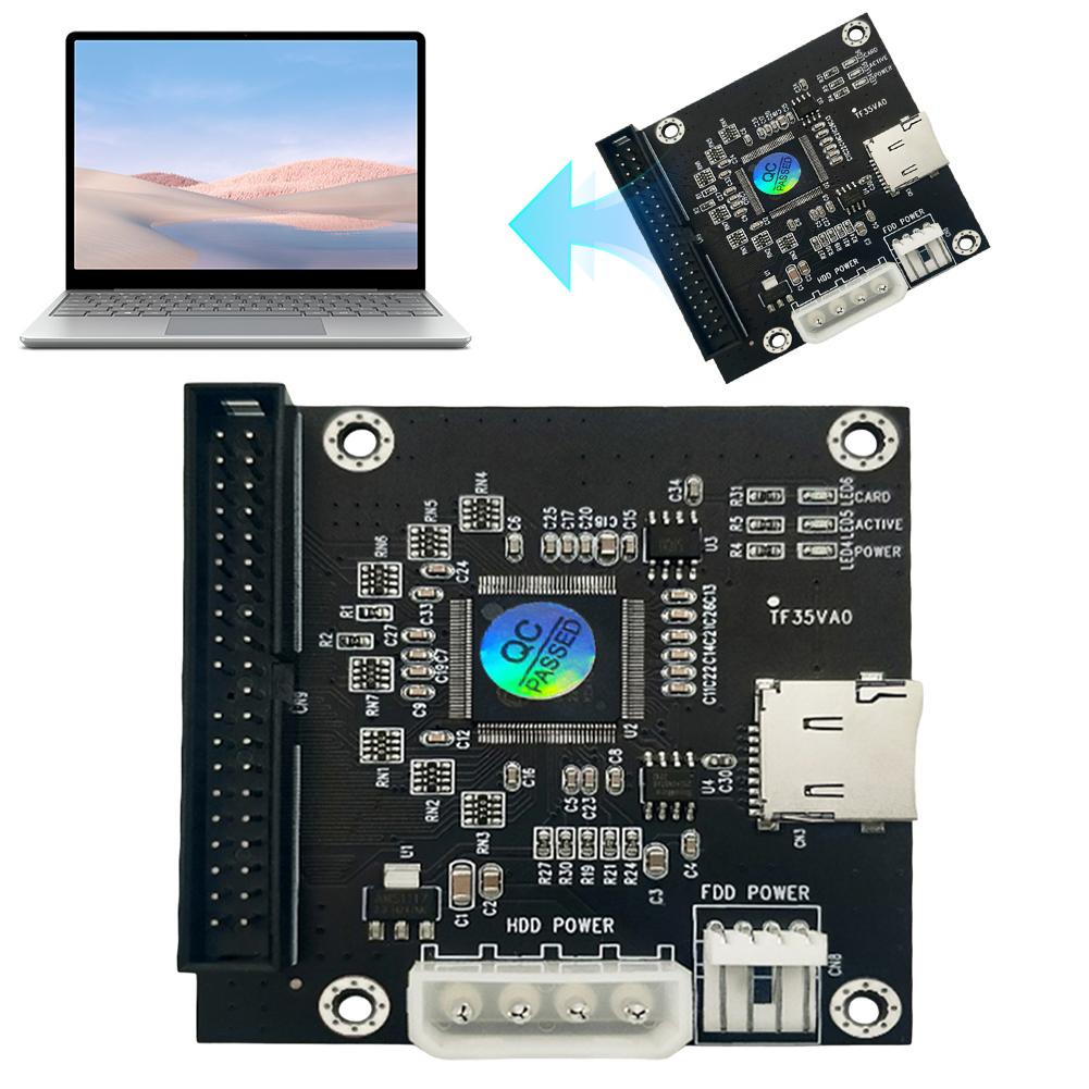 SD Memory Card To IDE Hard Disk Drive Adapter Micro SD TF Card To IDE 40Pin 3.5inch Male Adapter Industrial Embedded Mobile SSD