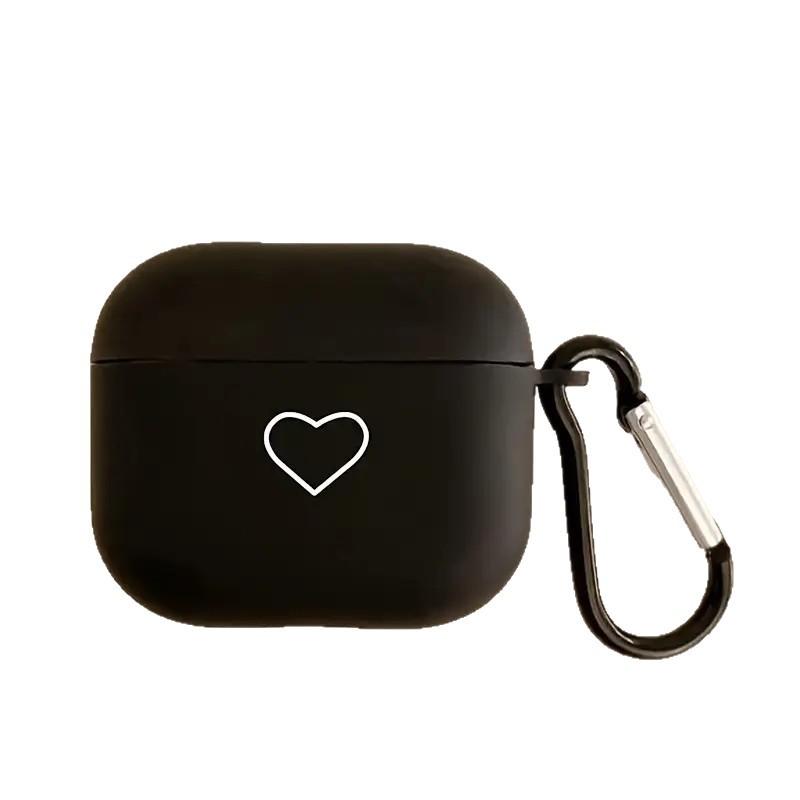 Black Love Applies To AirPods1/1st Generation Protective Case Apple Pro/1 Wireless Bluetooth Headset Cover