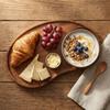 Wooden Cashew Nut Wood Tray Natural Food Dish Serving Tray Fruit Platter  Hotel