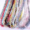 8mm Glass Column Beads Crystal Barrel Faceted Loose Spacer Craft Beads for Bracelet Necklace Earring Wind Chime Jewelry Making