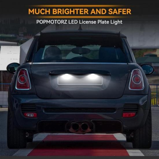 2PCS LED License Plate Light Lamp for Mini Cooper R56 R57 R58 R59 Rear Tag L