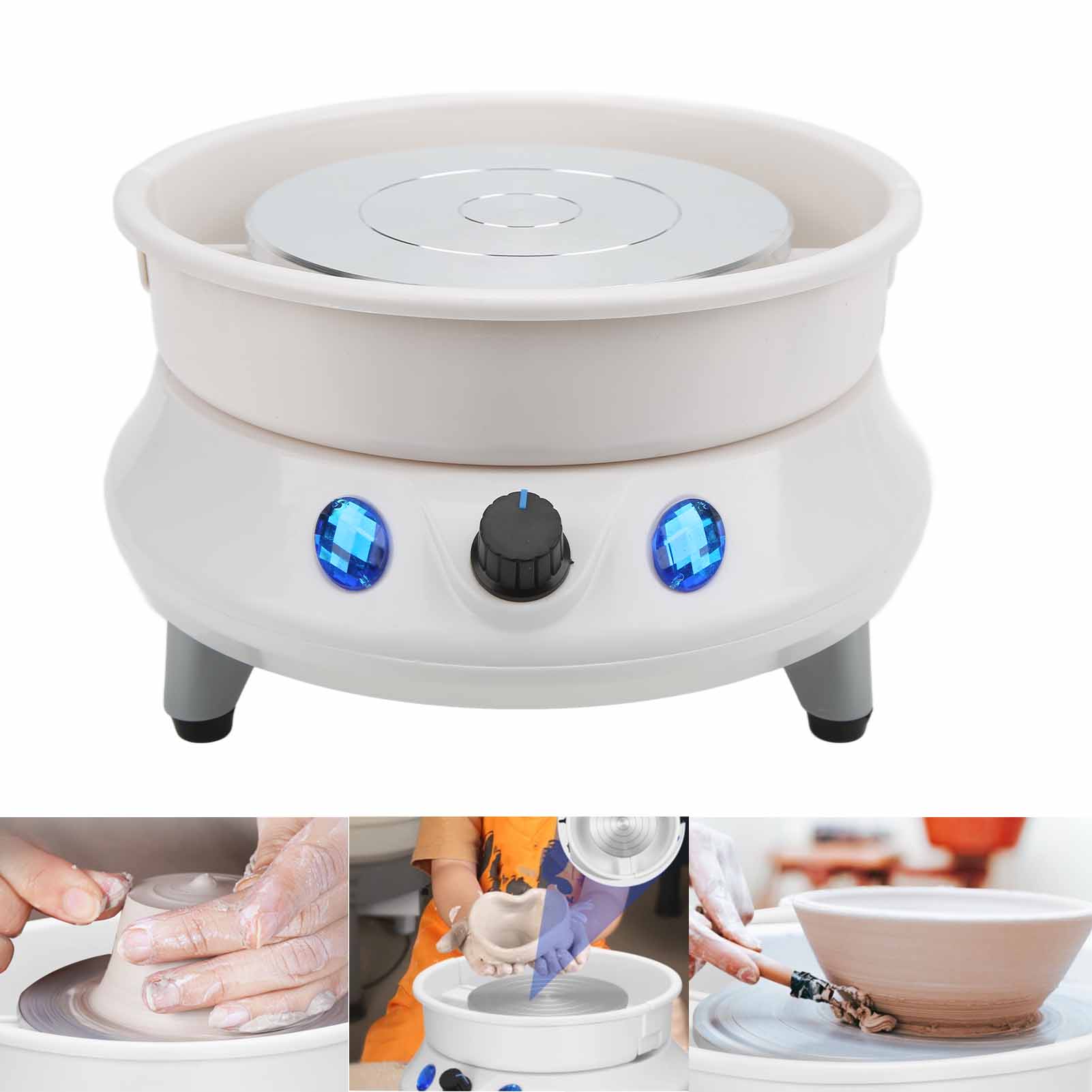 Tour de potier électrique Design humanisé Structure compacte 200 tr/min   Tour de potier pour la poterie   Boutique