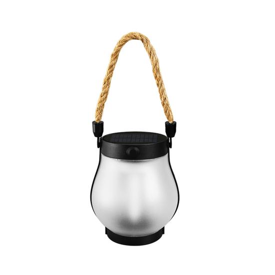 1/2Pcs Solar USB Rechargeable Lantern IP65 Waterproof Flickering Flame Hanging Lantern 2 Modes Outdoor Garden Patio Camping Light