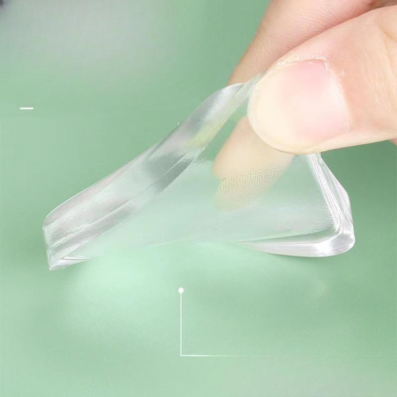 Thickened Silicone Transparent Silent Refrigerator Door Wall Sticker Door Stopper, Door Suction Silicone Door Guard Buffer and Impact Absorbing Pad