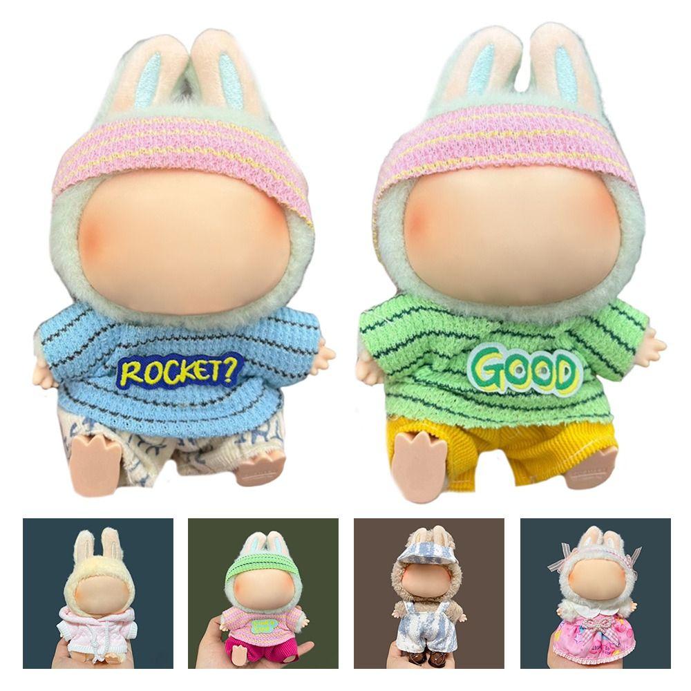 

Handmade Doll Clothes Replacement for Labubu Overall Suit for Labubu Doll Sets Dollhouse Type D