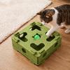Bite Resistant Cat Maze Play Box Felt Cat Teaser Box Funny Interactive Cat Toy  Kitten
