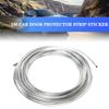 5M Car Door Edge Scratch Protection Strip Bumper Anti-collision Strip DIY Silver PVC Molding Decorative Strip Auto