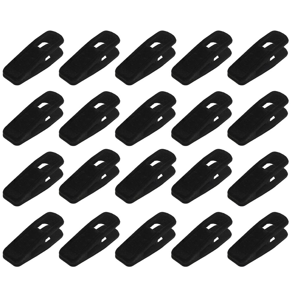 Hanger Clips Strong Finger Clips Non-Slip Clothes Hanger Clip Plastic Thin Velvet Hanger For Pants Pants Flocking Hangers