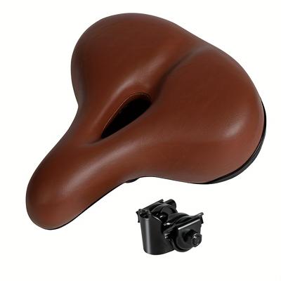 Selles de vélo confortables ZHIQIU, siège de vélo extra large et épais, moulage intégré, anti-pluie