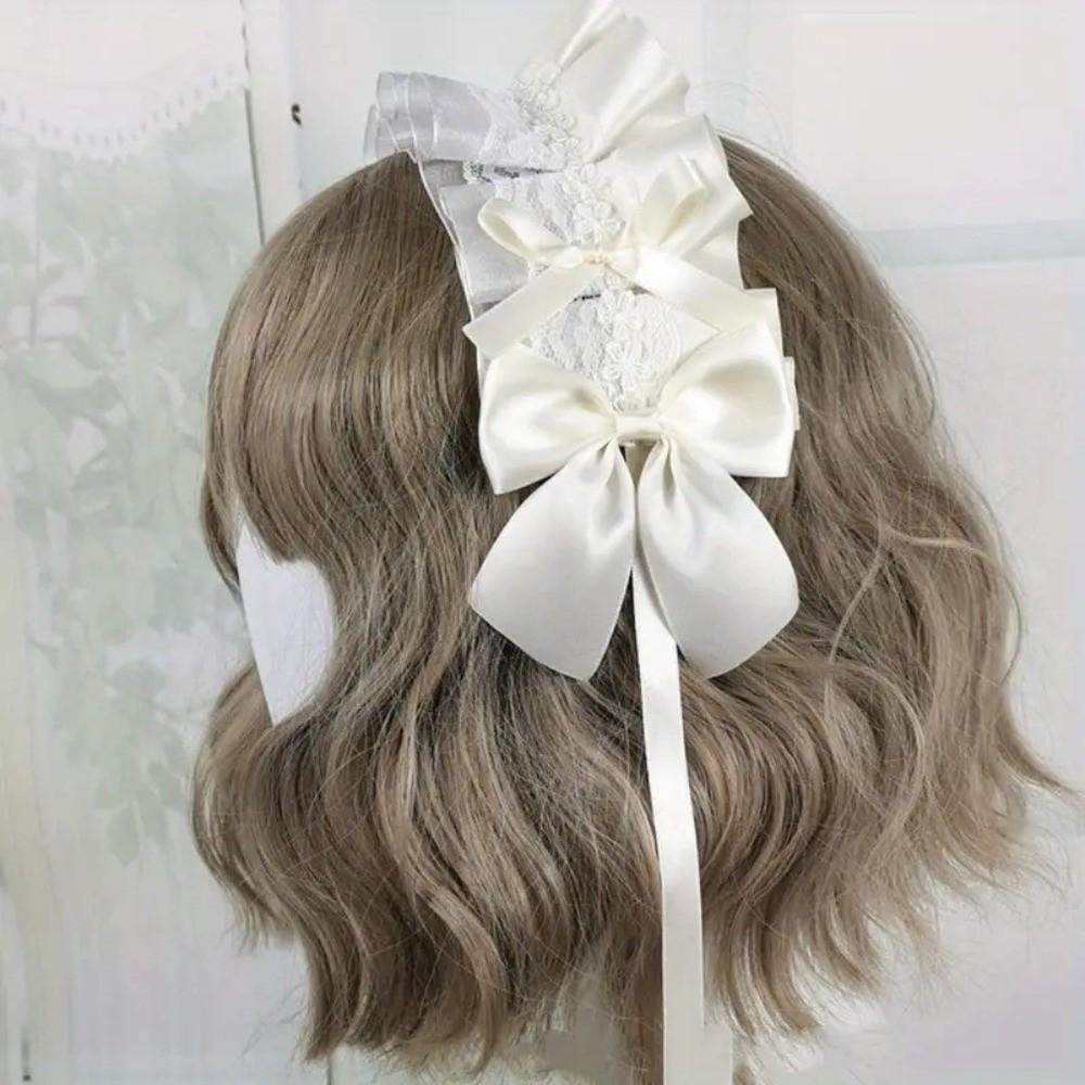 Multi-colored Lace Headwear Bow Lolita Headband Lovely Cosplay Hair Hoop  Anime Convention