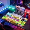Custom Name Personalized Candy Crush Saga Pattern Mousepad, Laptop PC Desk Mat, Decorative Desk Mat for Home Keyboard Pad Gift