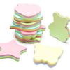 Cute Korean Style Sticky Notes, 100 Sheets Creative Fun Shapes Memo Pads, Reusable Adhesive Notes for Students School Office