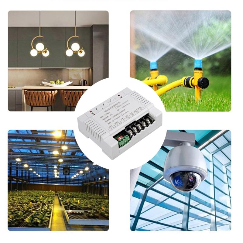 Wireless Motor Control Switch AC220V-380V 30A with 20m Control Distance for Door Window Electric Curtain Operate