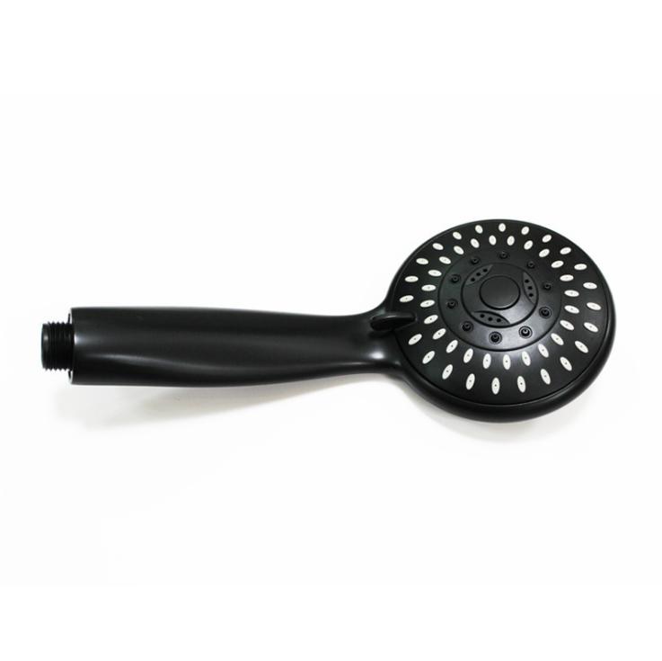 Black Handheld Shower Head High Pressure 5 Spray Settings Massage Spa Detachable Hand Held Shower Head