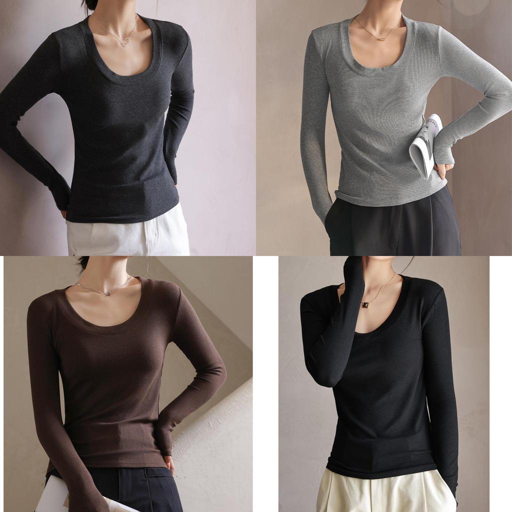 Moisturewicking Modale Long Sleeve T Shirt For Women With Slim Fit Comfort For Autumn Casual Wear